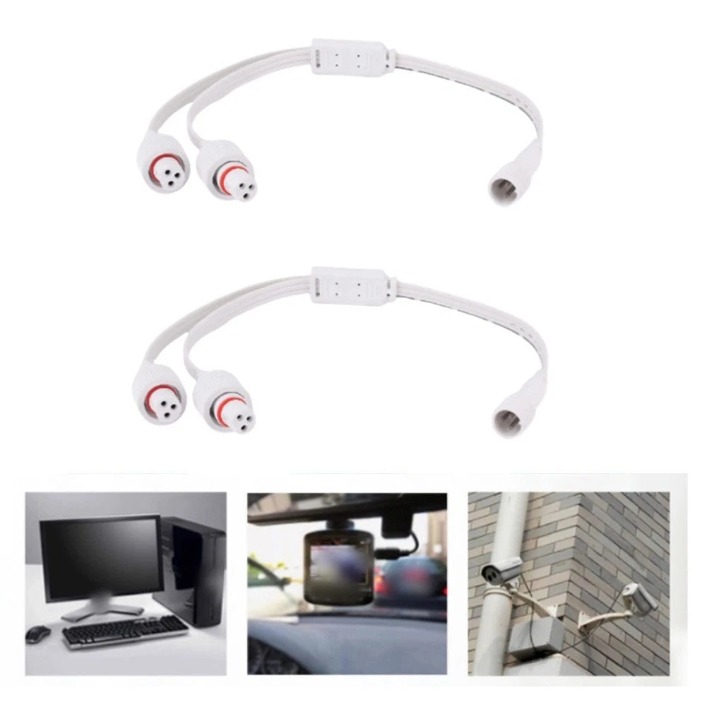 3 Pin Waterproof Extension Cable for Outdoor Use (300mm)