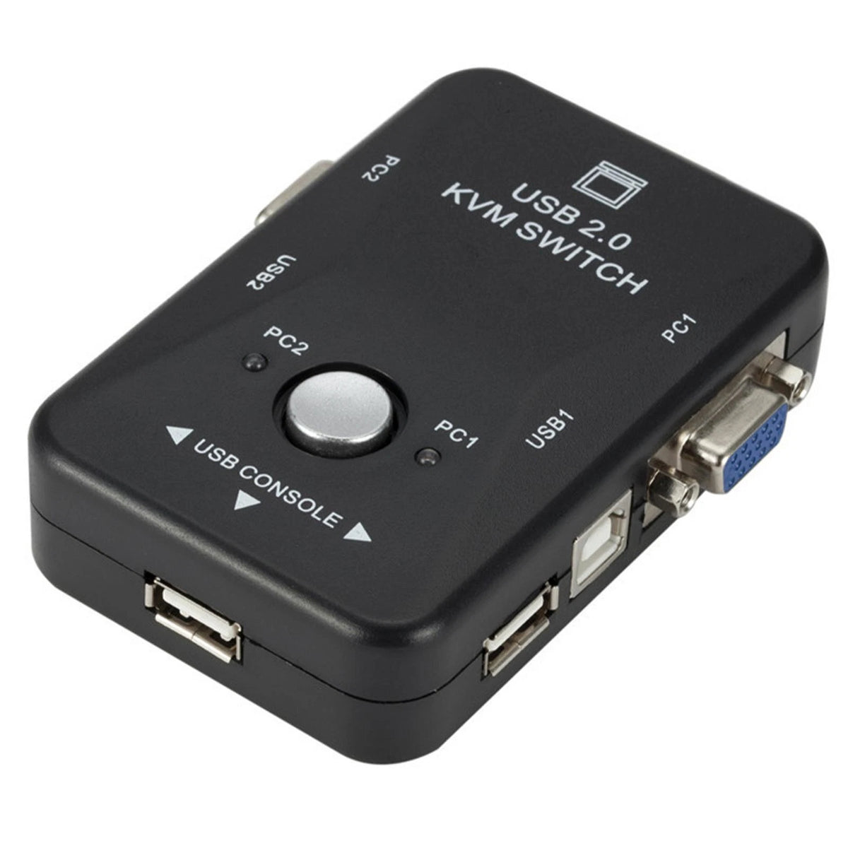 2-Port USB VGA KVM Switch Box for Computer PC (Compatible with )