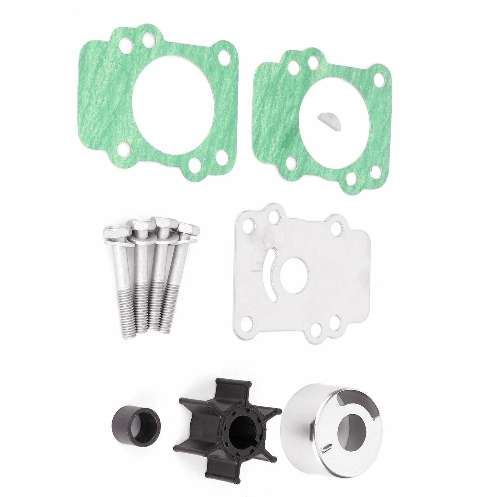 Water Pump Impeller Repair Kit for Yamaha Outboards 9.9 15 HP (682-W0078-A3-00)
