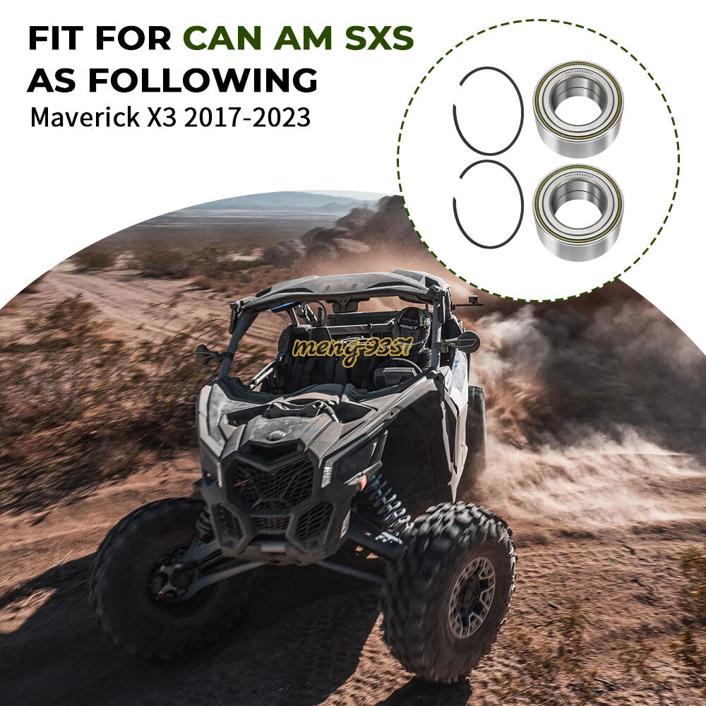 2 Front or Rear Wheel Bearings for Can-Am Maverick X3 R RR Max Turbo (2017–2023)