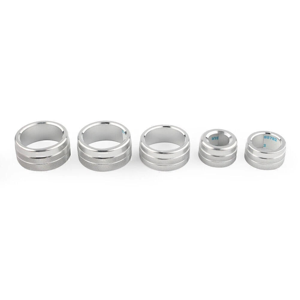 Air Conditioning Audio Button Switch Knob Covers for Toyota Camry (2018) Silver