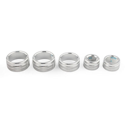 Air Conditioning Audio Button Switch Knob Covers for Toyota Camry (2018) Silver