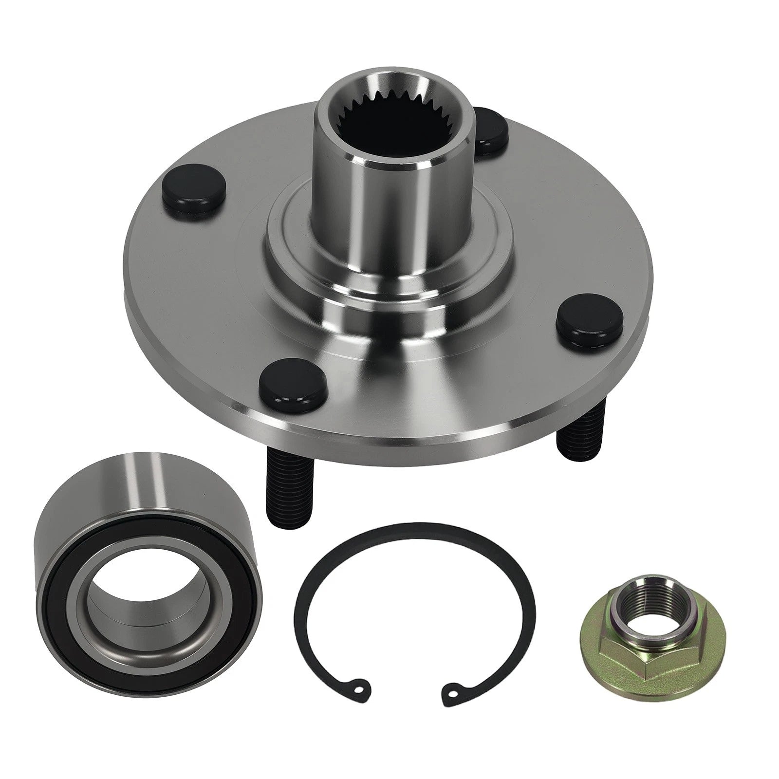 Front Axle Wheel Hub Assembly for Ford Focus (2000–2011) WB18510, ABS
