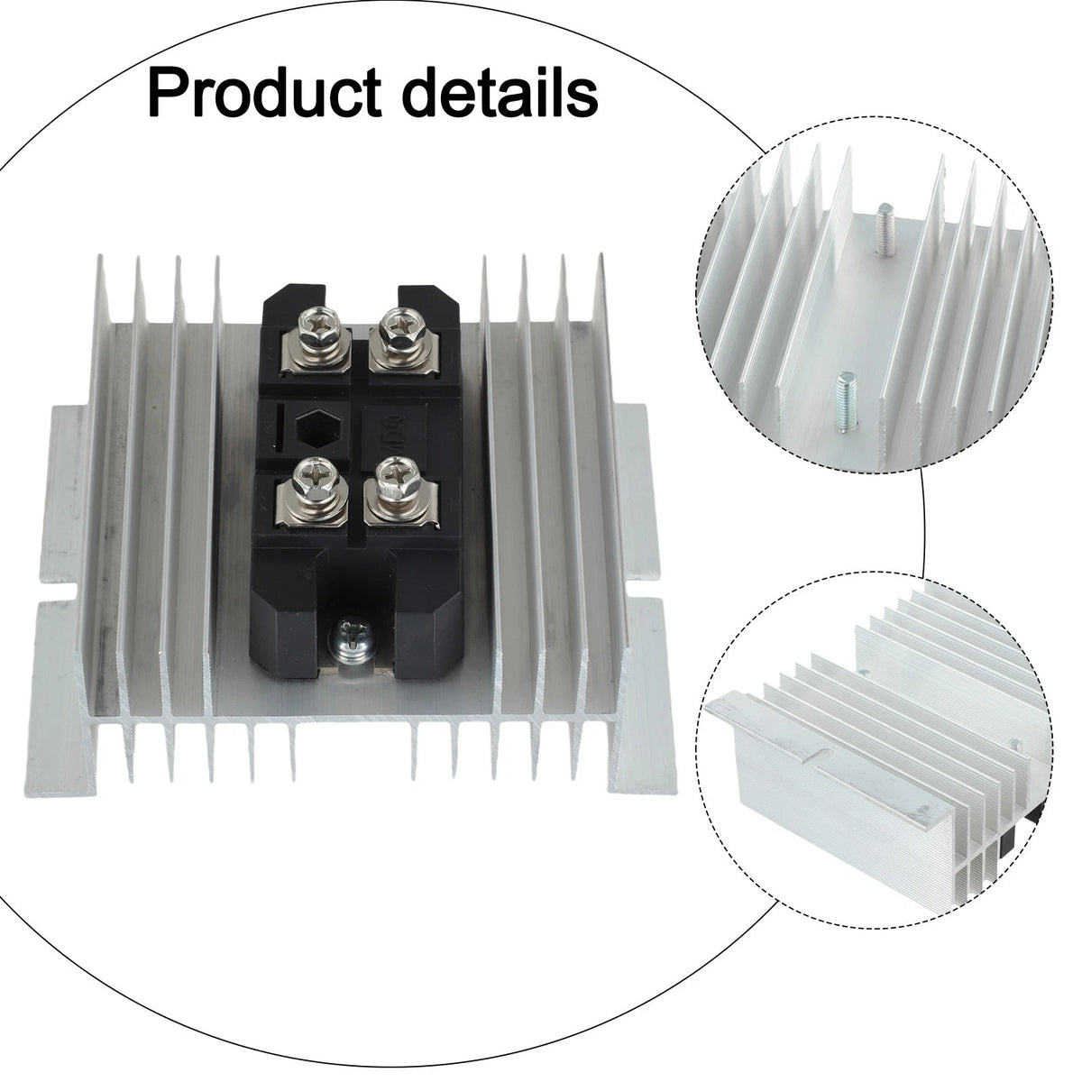 1600V Rectifier Aluminum Heat Sink 100A for High-Power Applications
