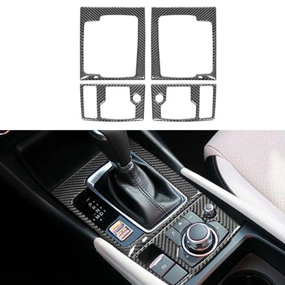 Carbon Fiber Center Control Gear Panel Trim for Mazda 3 Axela (2014–2019)