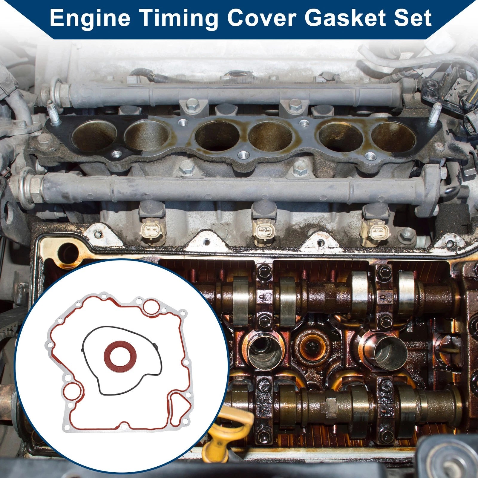 Engine Timing Cover Gasket Set for Jeep Grand Cherokee (1999–2003) Replacement