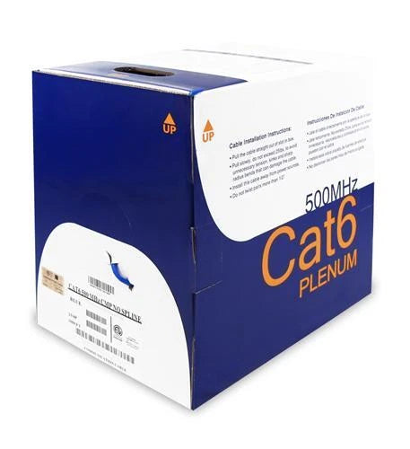 Cat6 Plenum Cable for Wavenet (No Spline, Blue)