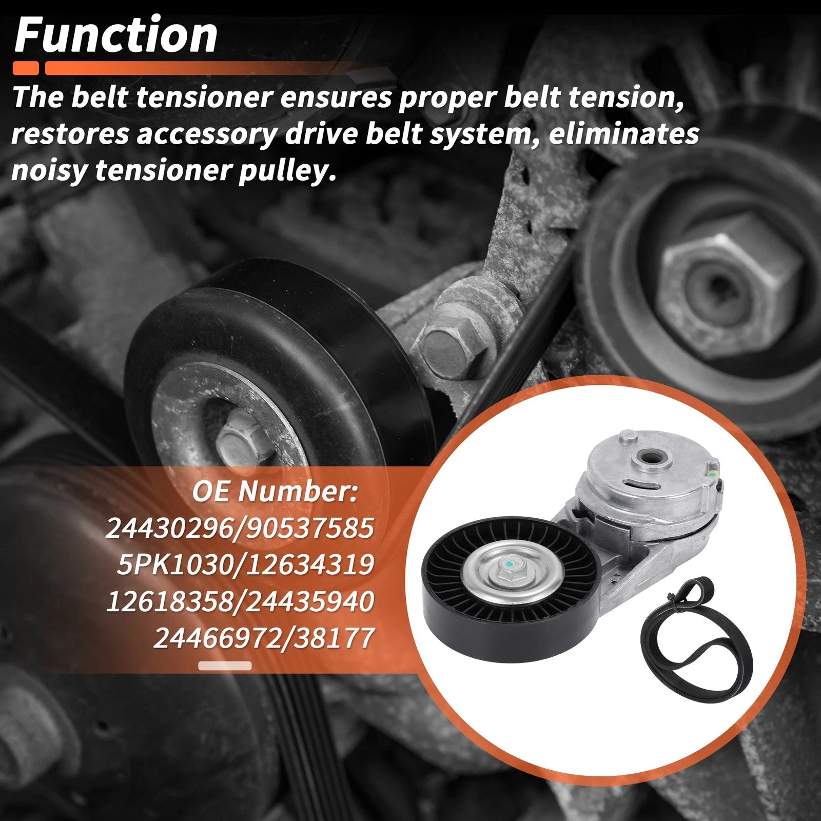 Drive Belt Tensioner Kit Replacement for Chevrolet Cobalt (2005–2010)
