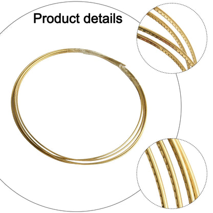 Brass Fingerboard Fret Wire for Guitar (Multiple Sizes Available)