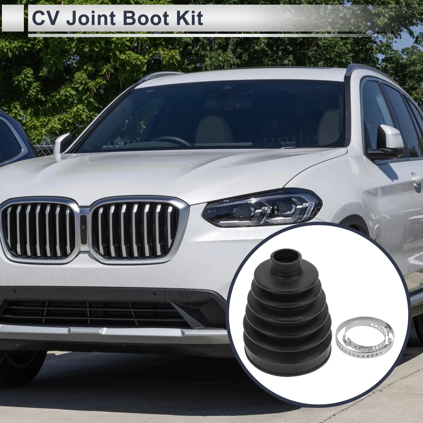 Outer CV Joint Boot Kit with Clamps for BMW X3 (2004–2010)