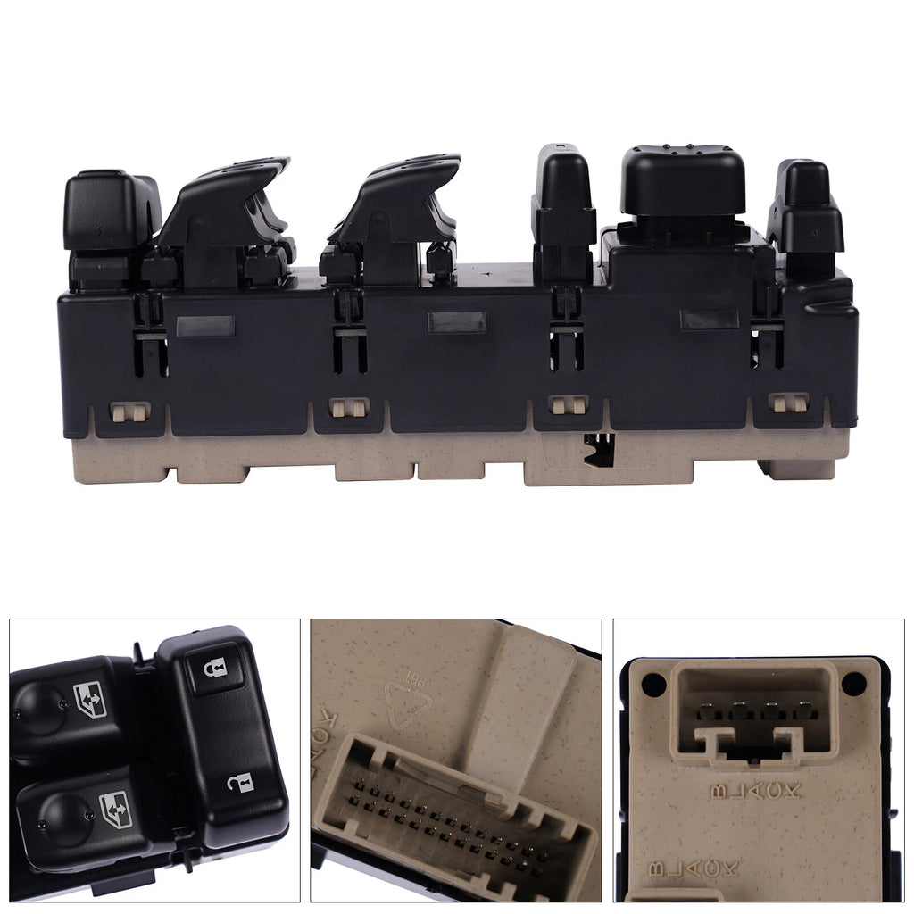 Front Left Power Window Switch 15883319 for Chevy Avalanche GMC Sierra 1500 (2002–2013)