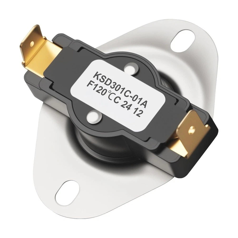 Snap Disc Thermal Switch for Fireplace Wood Stove Heater (120F Open, 105F Close)