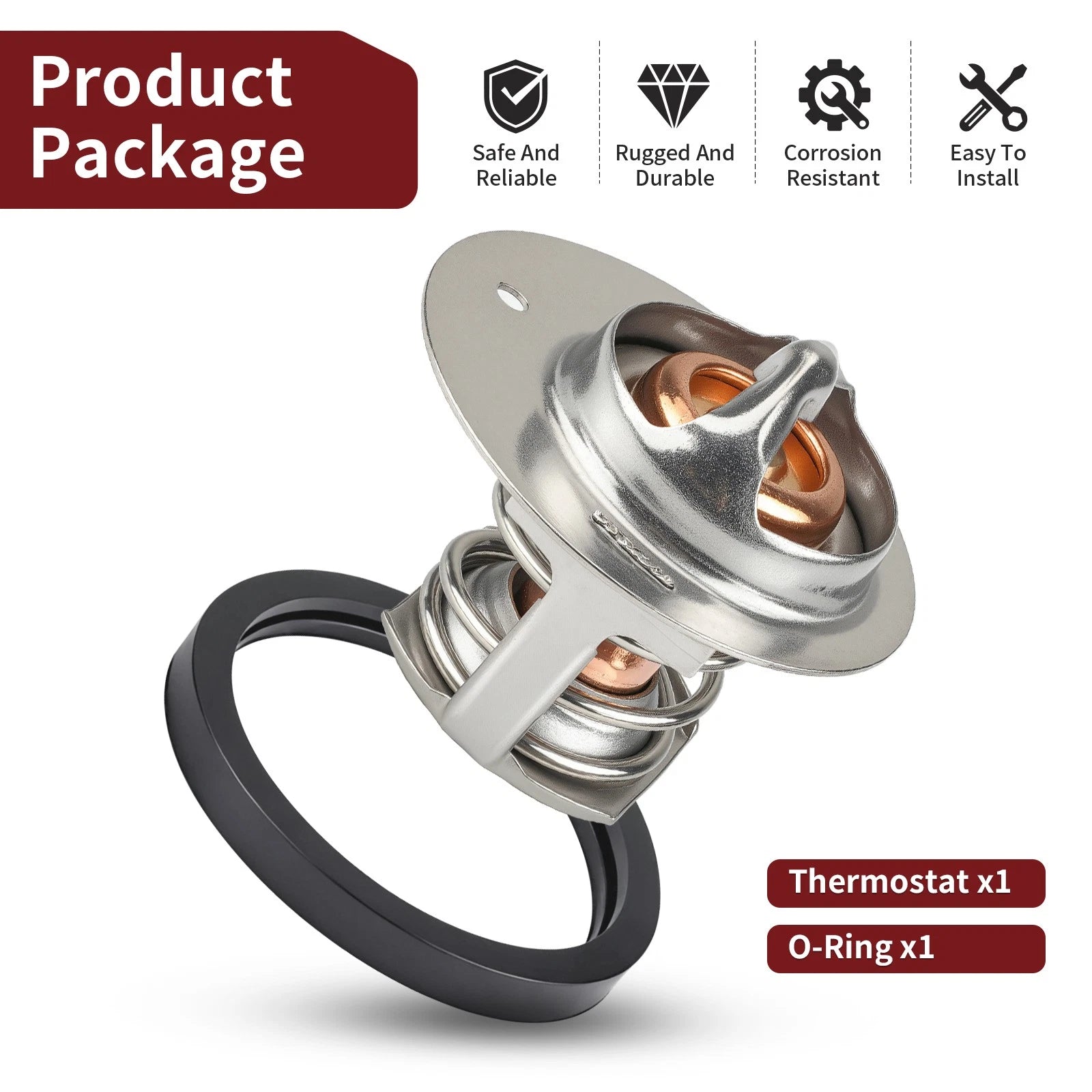 Thermostat & O-Ring for Kawasaki Mule PRO-FXT PROFXT KAF820 (2015–2023)