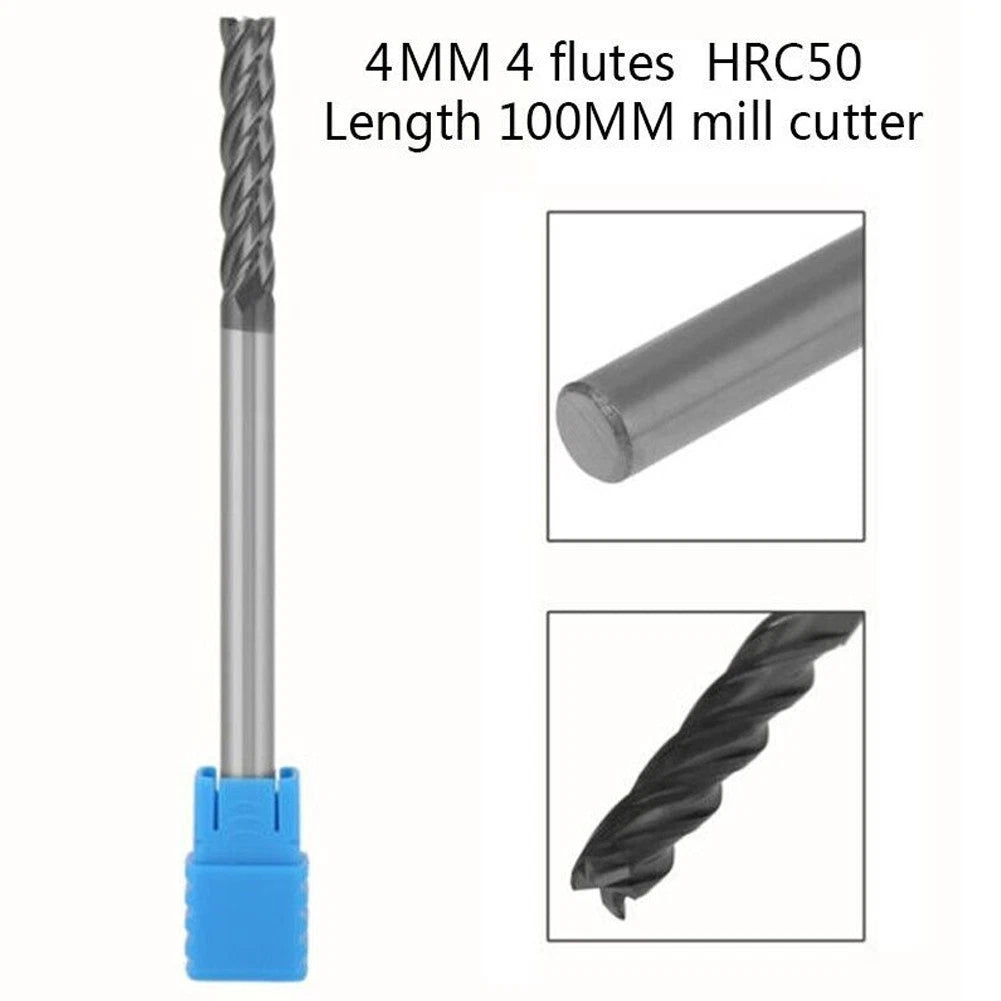 4X General Steel Alloy End Mill L100mm Straight 44D100
