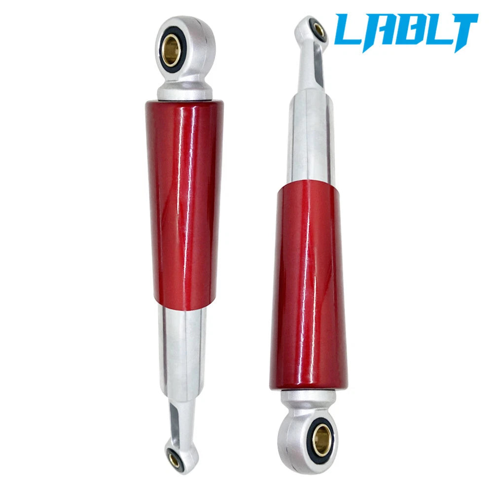 Set of 2 Red & Chrome Shocks 345mm for S65 CL/CT70 110 XL75 CL/CT/CM/S90 (91)