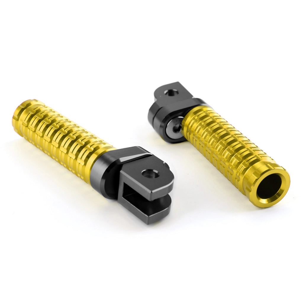 Front Footpegs for Yamaha MT-03 MT/FZ07 MT/FZ09 MT/FZ10 FZ8 FZ1 Tracer900 (2016–2023) Gold