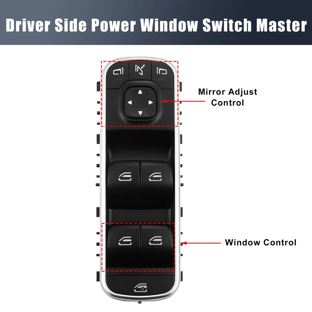 Left Side Power Window Switch Master for Mercedes A220 CLA250 (2019–2021)