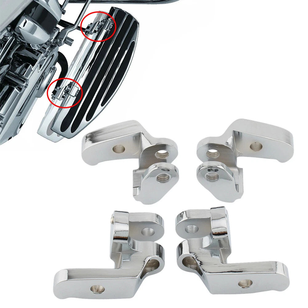 Front Driver Floorboard Relocation Brackets for Harley Touring Road Glide (2014–2023)
