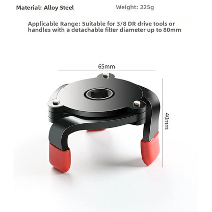 3 Jaw Oil Filter Wrench Tool for Various Vehicle Models