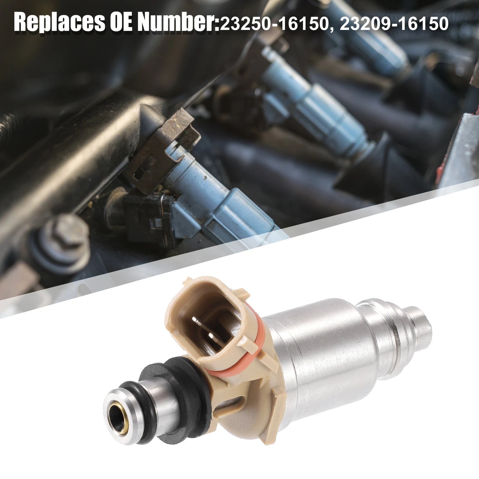 Fuel Injector Replacement Set 4pcs for Toyota Corolla 1.6L (1992–1997)