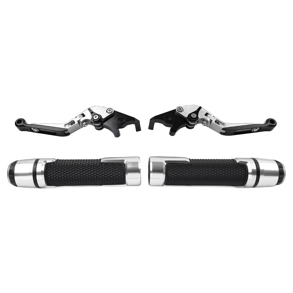 Silver Extendable Brake Clutch Levers Set for Benelli BN302S (2015–2018)