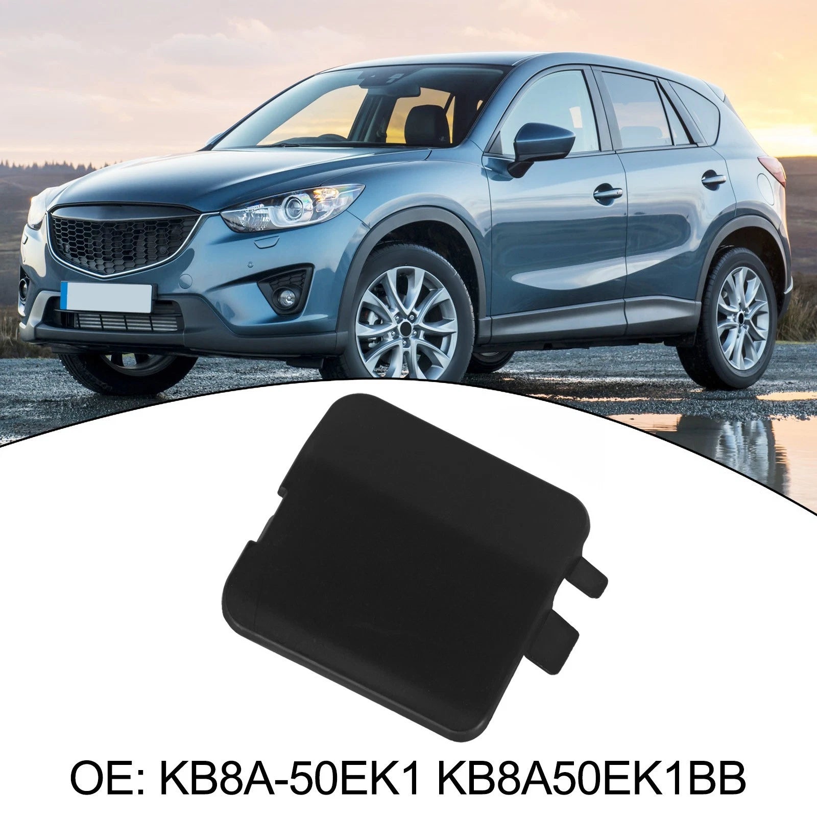 Tow Hook Cover for Car Rear Bumper (ABS)
