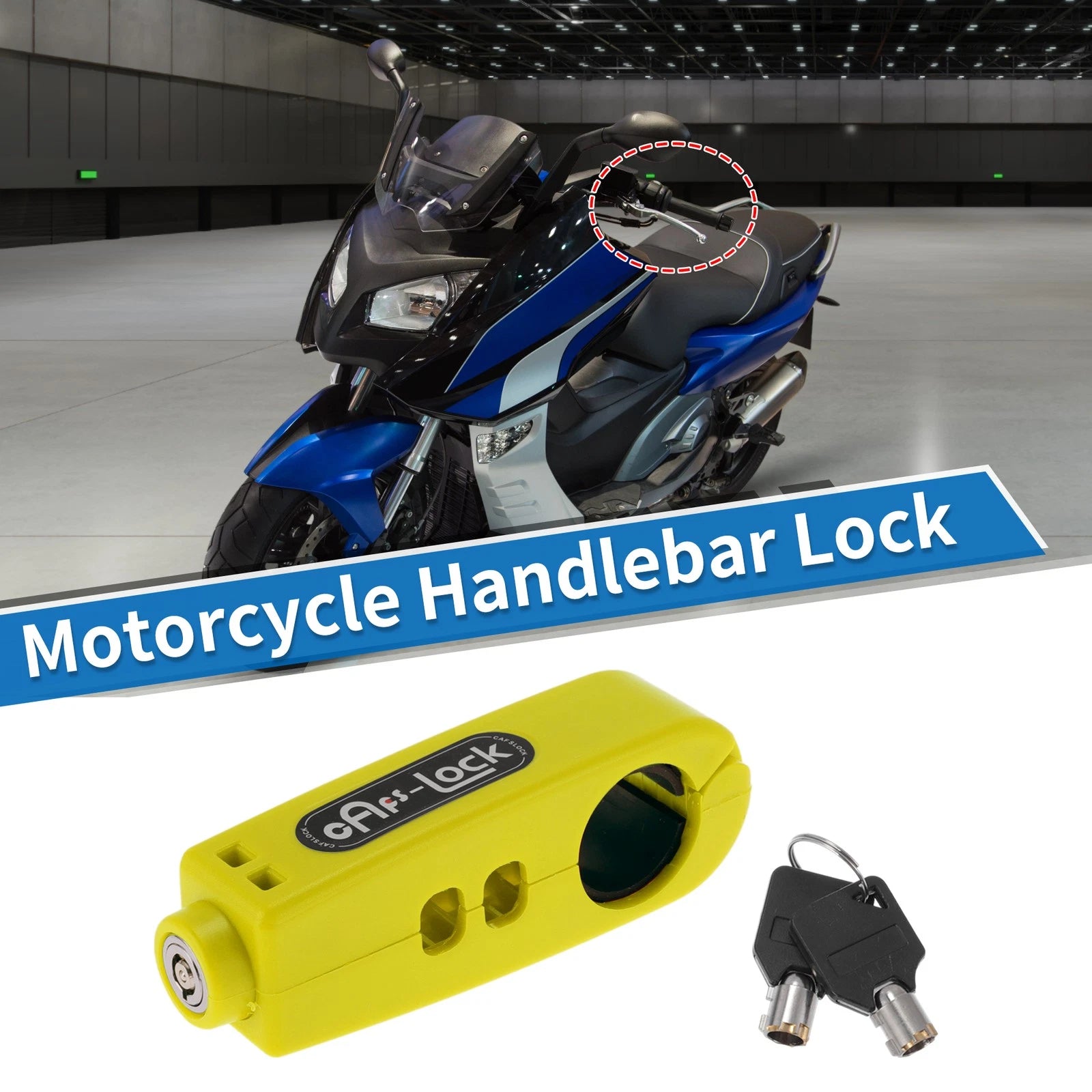 Handlebar Lock Replacement for Universal Scooter Bike (Yellow) (2000–2026)