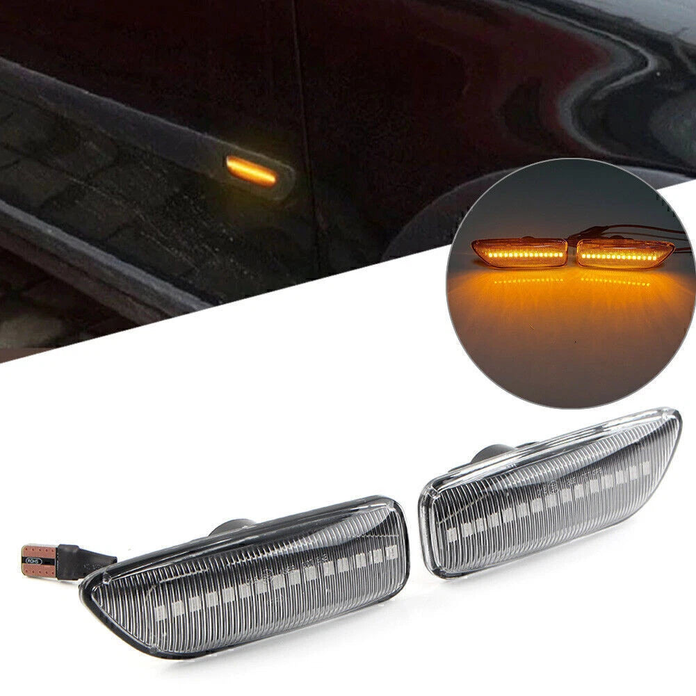 LED Dynamic Side Marker Turn Signal Light for Volvo S60 S80 V70 XC70 (2000–2010)