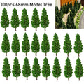 100Pcs Model Trees for Train Railway Landscape Scenery