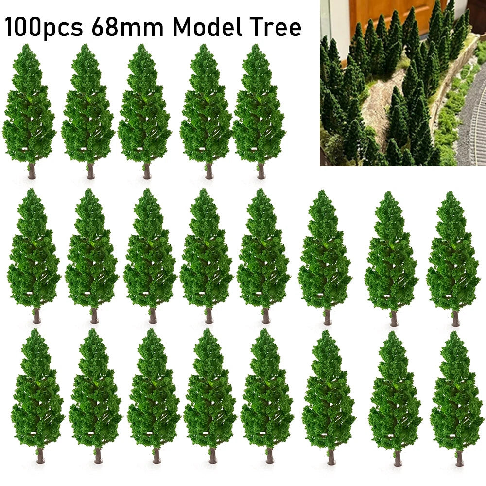 100Pcs Model Trees for Train Railway Landscape Scenery