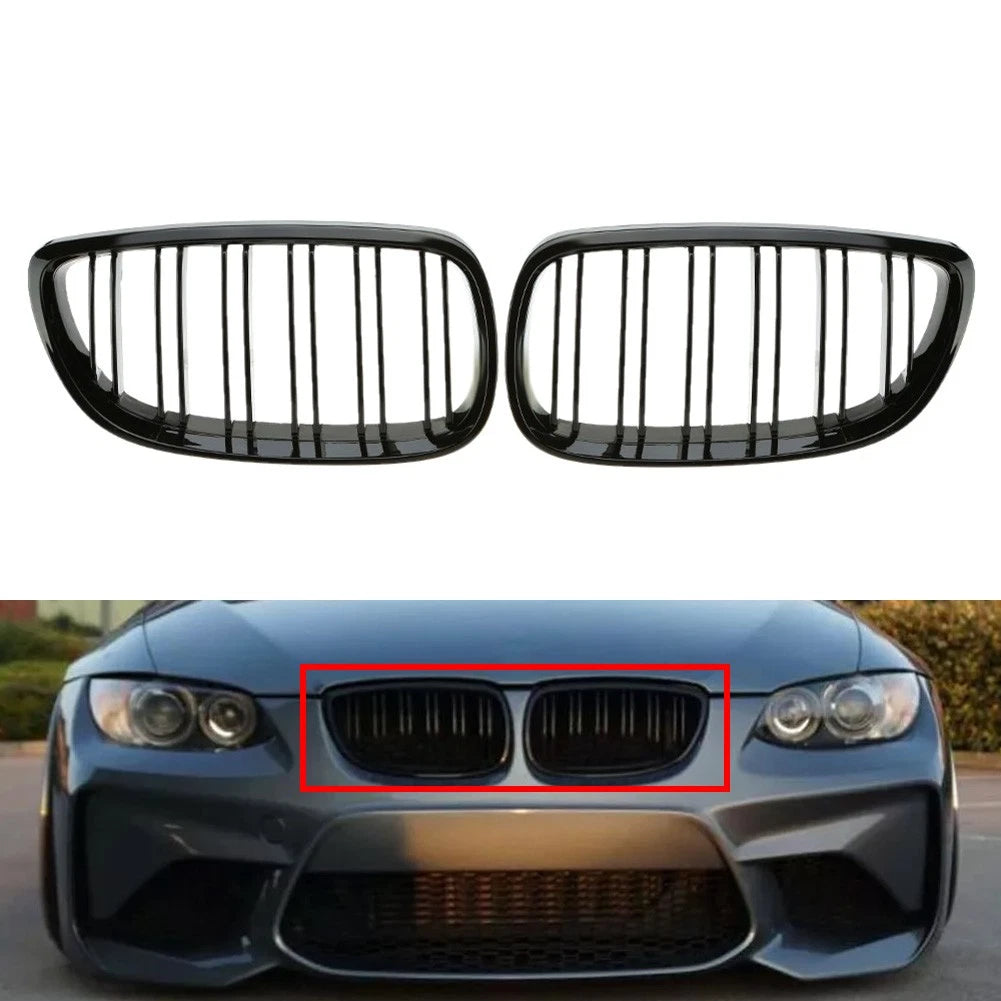 1 Pair Front Hood Kidney Grille for BMW 3 Series E92 E93 (2007–2013)
