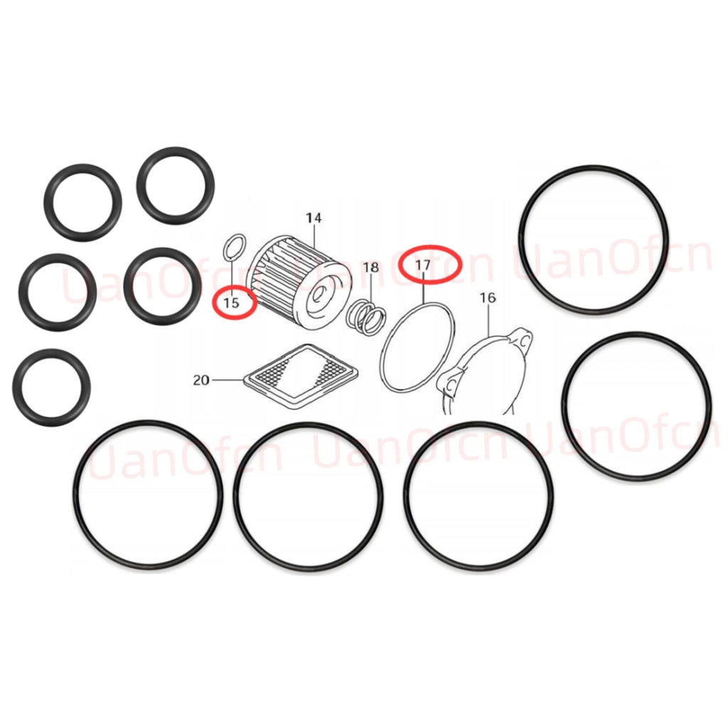 5pcs Oil Change O Ring Master Seal Kit for Suzuki (09280-54001)
