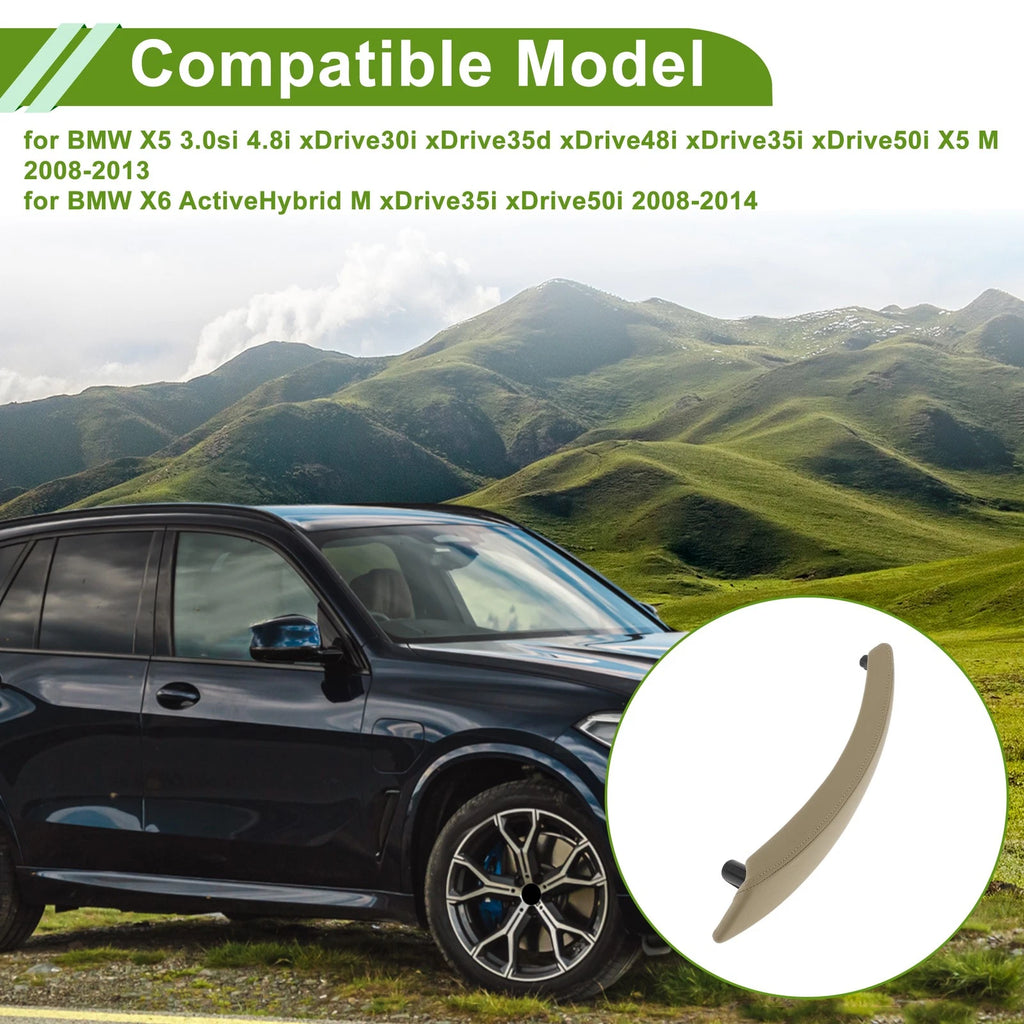 Door Panel Handle Pull Trim Cover Replacement for BMW X5 (2008–2013)