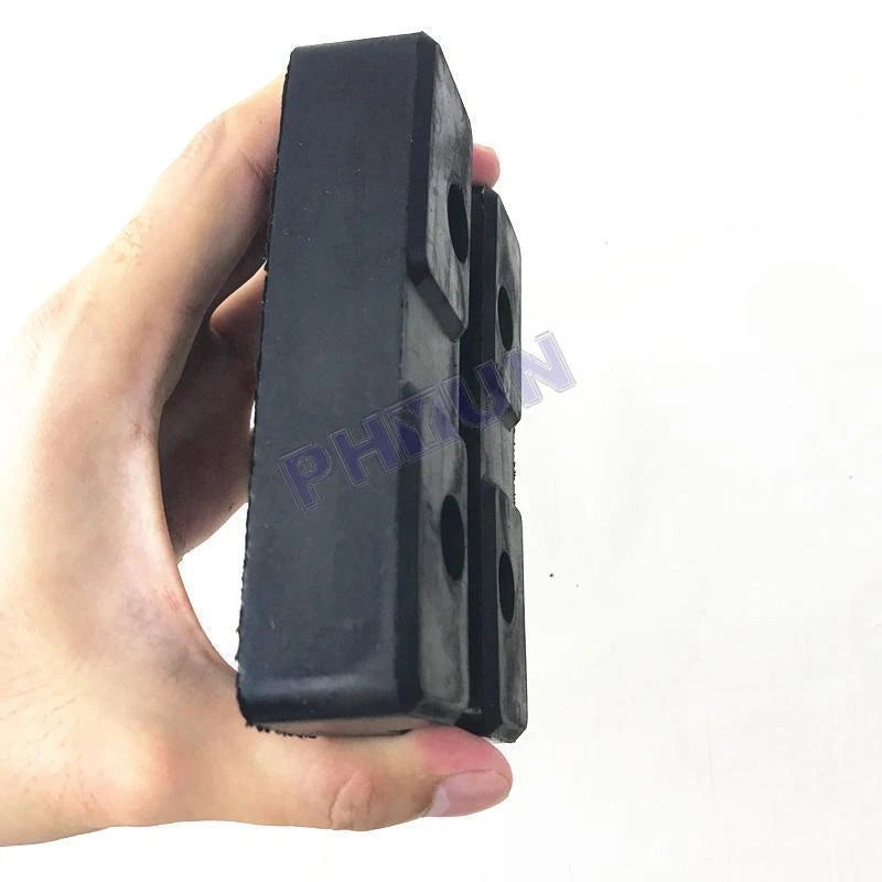 4Pcs Heavy Duty Rectangle Rubber Arm Pads Car Truck Hoist Lift Accessories Black