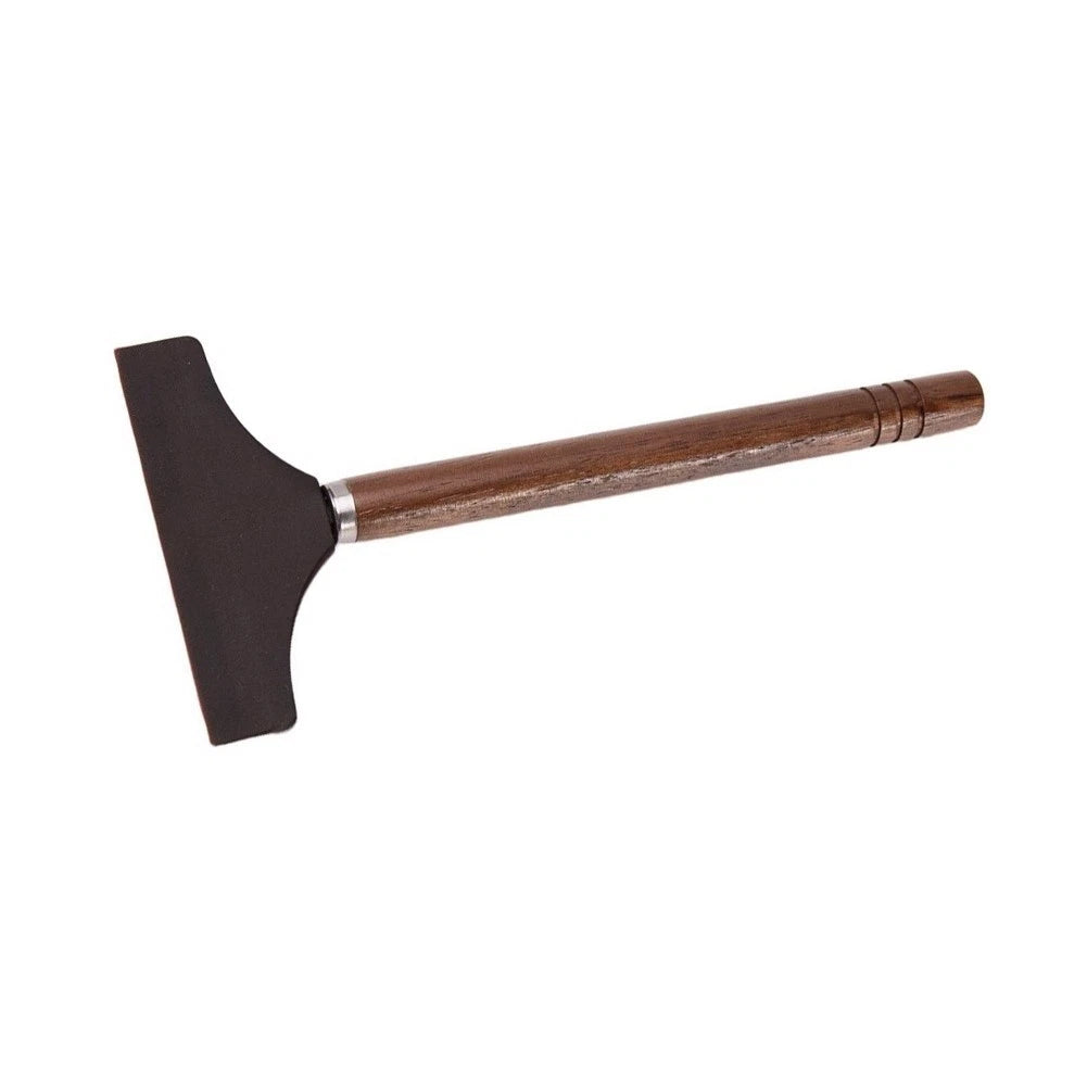 Squeegee Tool for Tea Table - Walnut Wood Handle, Flexible Silicone 17.8cm