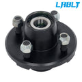 2 Pack Trailer Pre-Greased Hub Kit 4 Lug 4 on 4" for 2000 lbs Axle