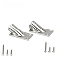 Rectangular Marine Hand Rail Base 316 Stainless Steel for 22mm 25mm Pipe Rails