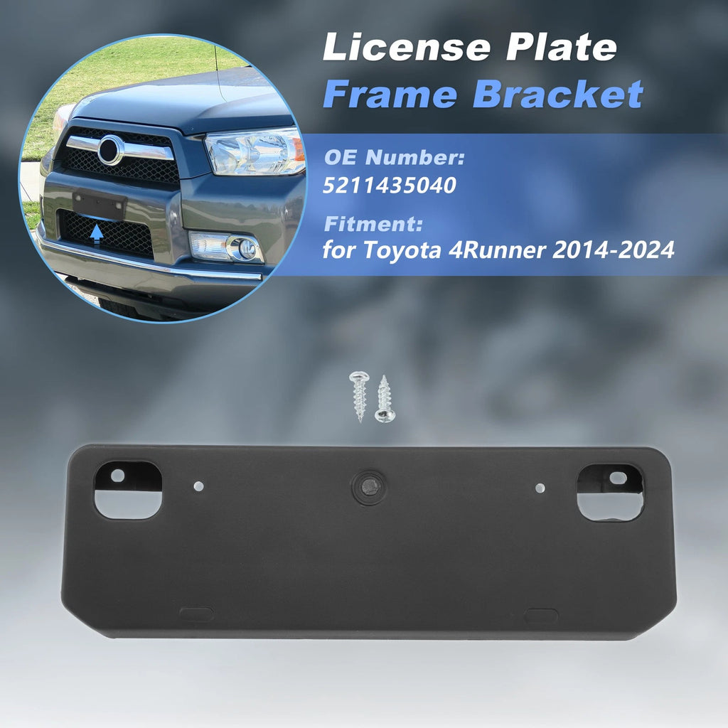 Front License Plate Bracket Replacement for Toyota 4Runner (2014–2024)
