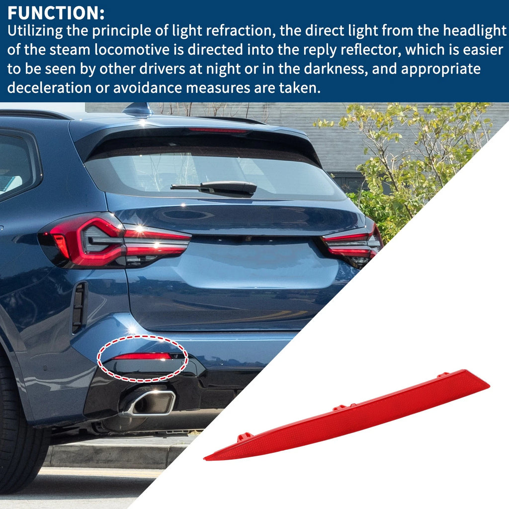 Bumper Reflector Replacement Rear Left for BMW X3 (2022–2024)