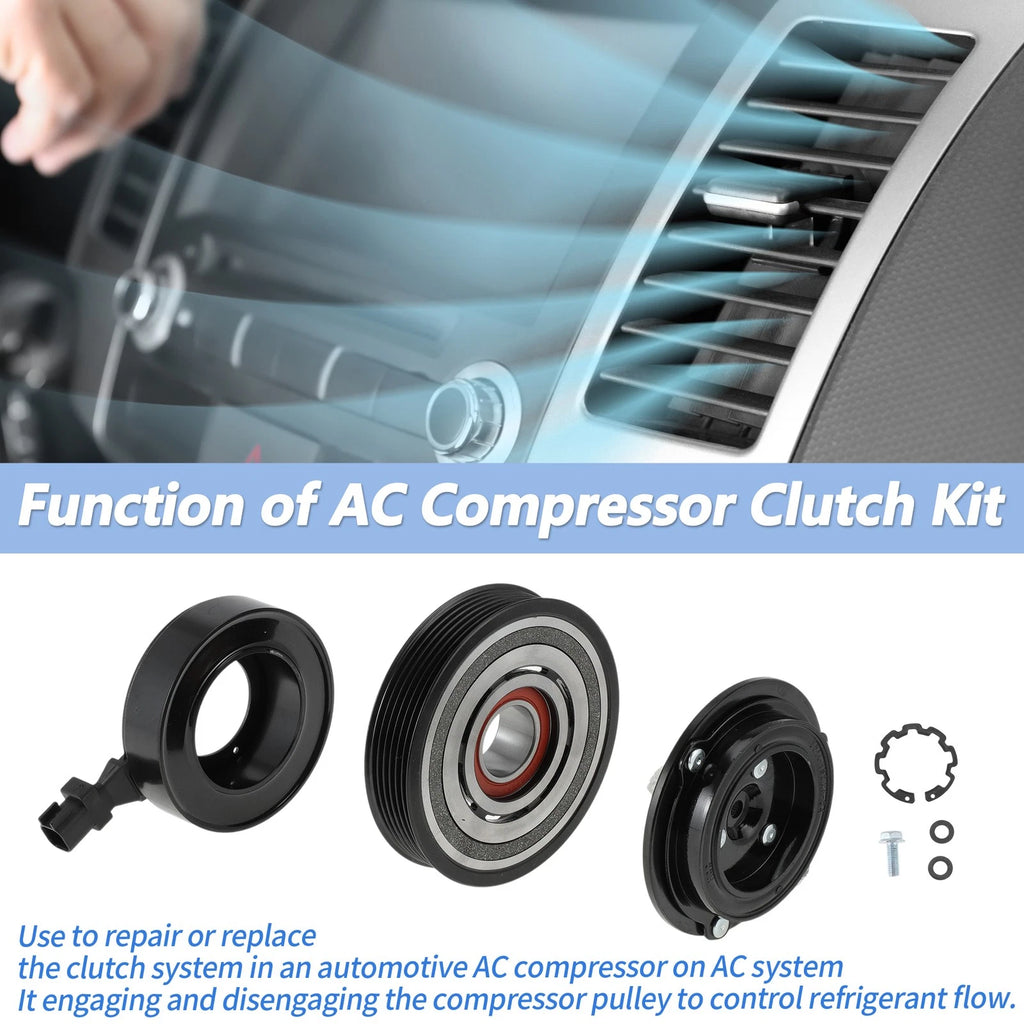 A C Compressor Clutch Kit for Chrysler 300 Dodge Challenger Durango Jeep (2005–2020)