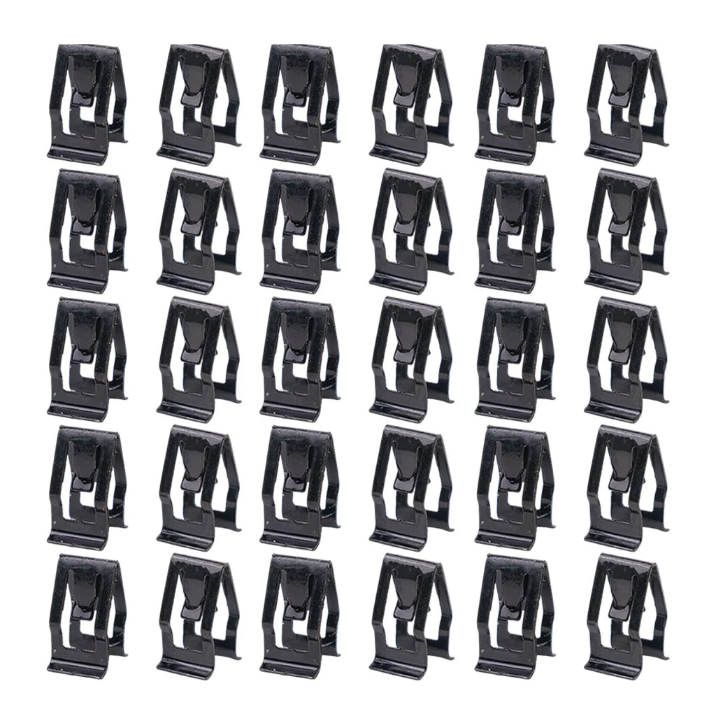 30Pcs Metal Retainer Clips for Car Front Console (Universal Fit)