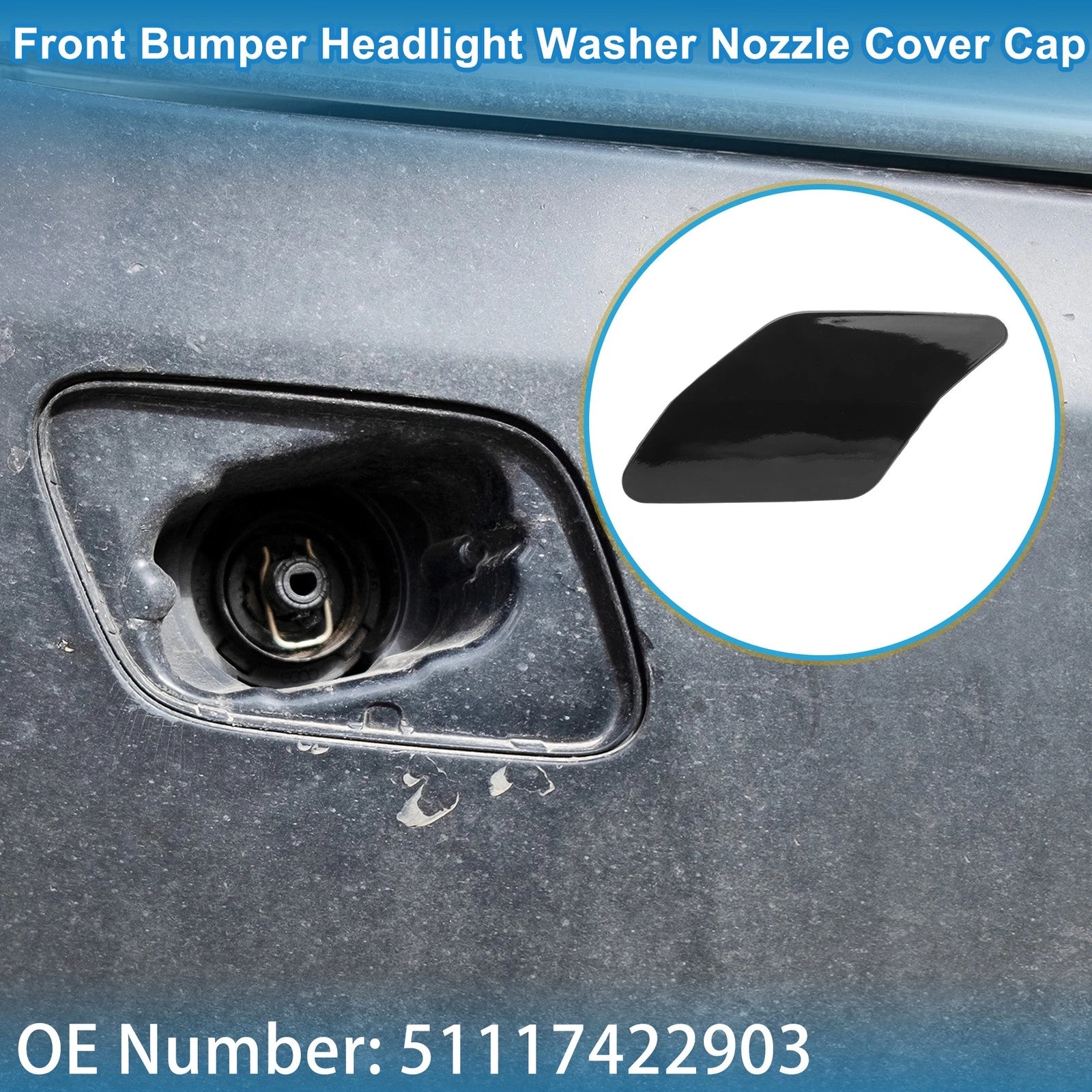 Front Left Washer Nozzle Cover Cap for BMW X6 (2015–2019)