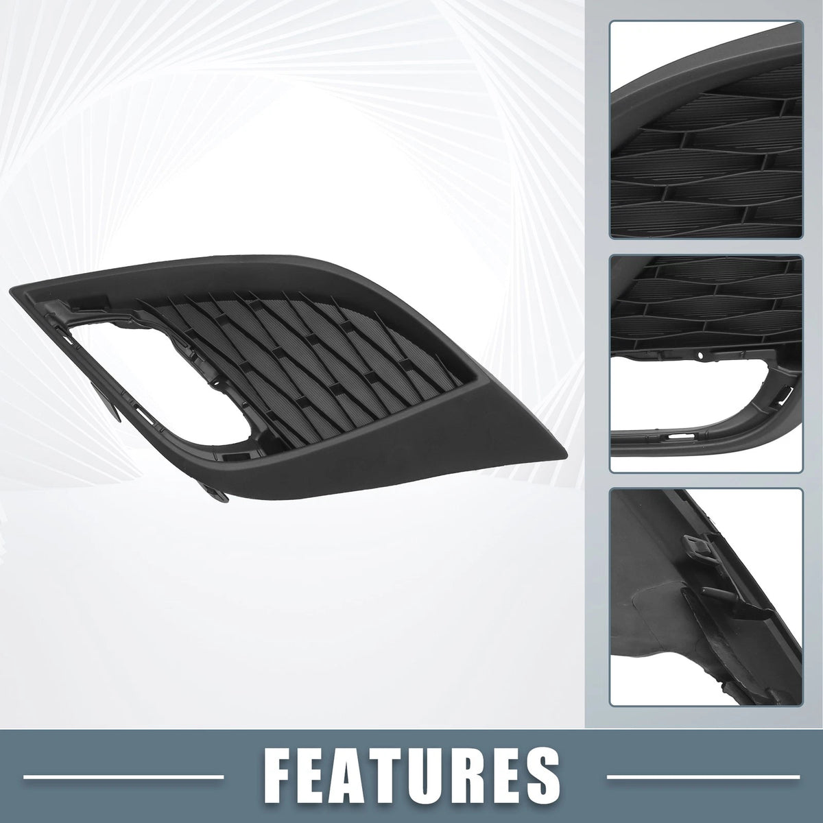 Front Left Fog Light Grille Cover Trim Replacement for Mazda 3 (2010–2011)