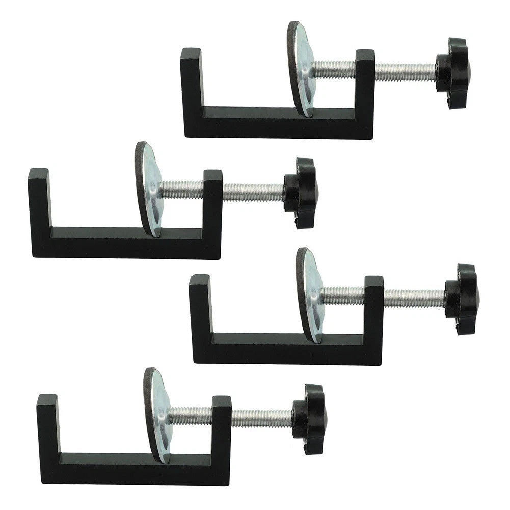 Set of 4 Adjustable Screw Clamps for Construction Tasks