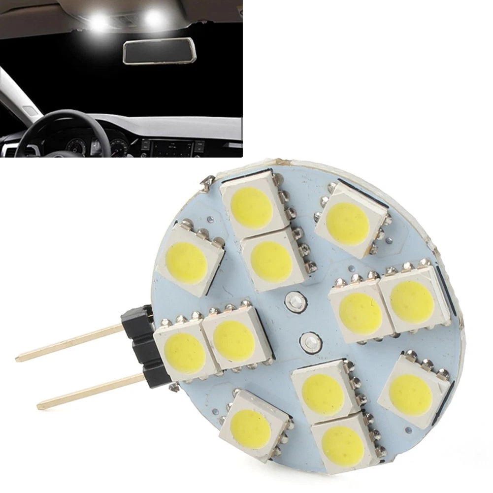 G4 Socket LED Light Bulb 5050 12 SMD for Indoor Car RV Trailer
