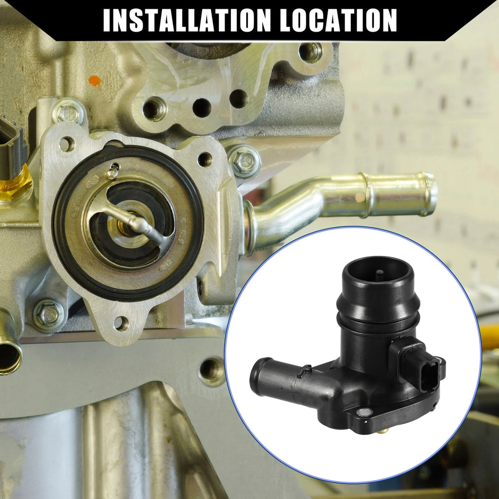 Engine Coolant Thermostat Housing Assembly for Chevrolet Trax 2013–2019 Plastic