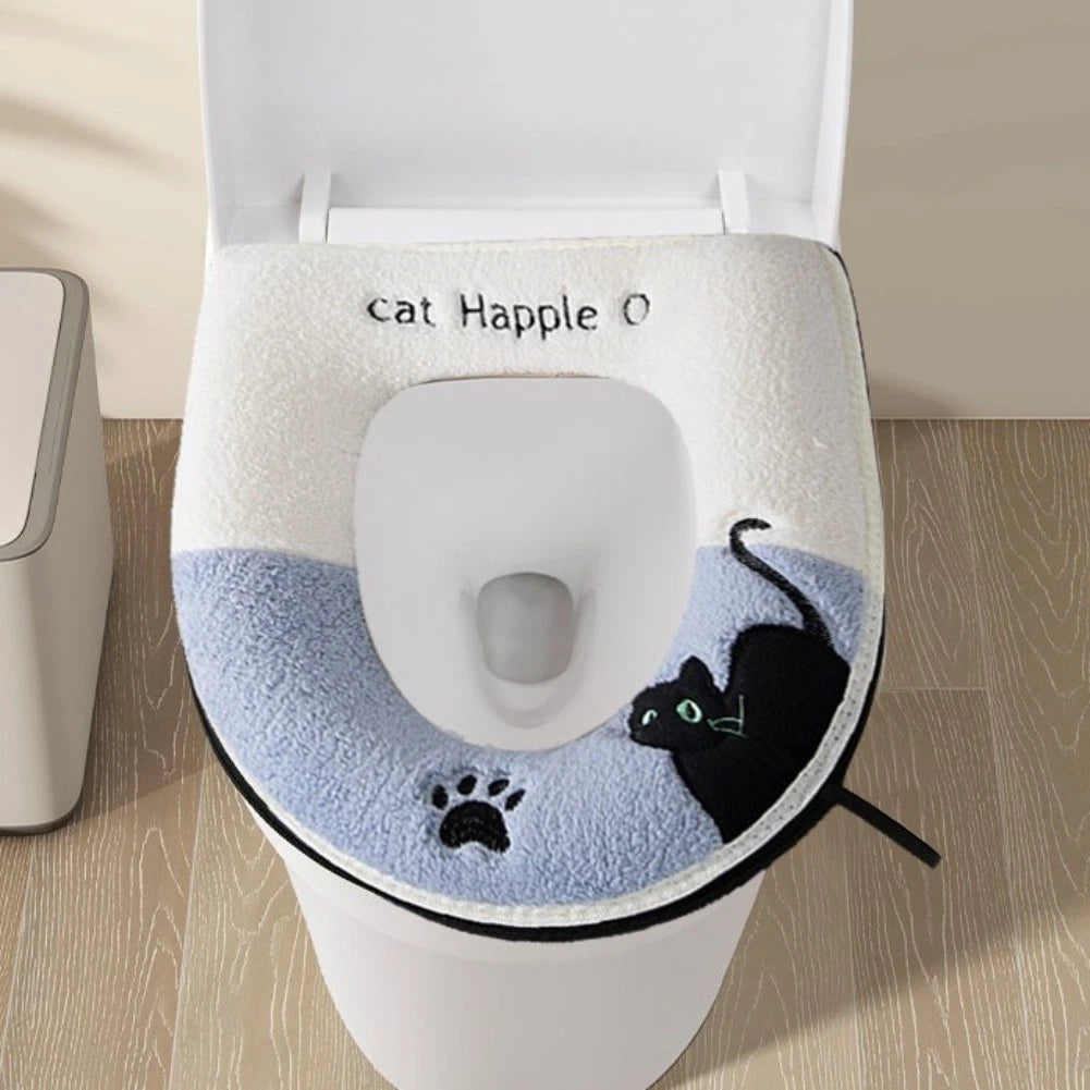 Soft Plush U-Shaped Toilet Seat Cover for Toilets