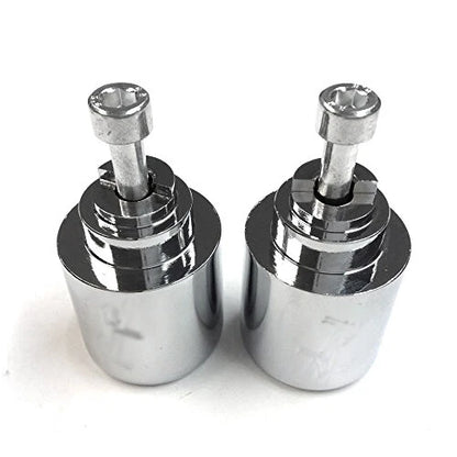 Chrome RR Bar Ends for Honda CBR1100XX (1997–2007)