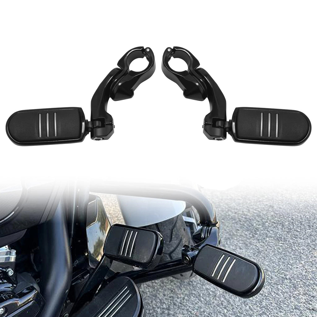 32mm Short Angled Highway Engine Guard Foot Pegs for Harley-Davidson