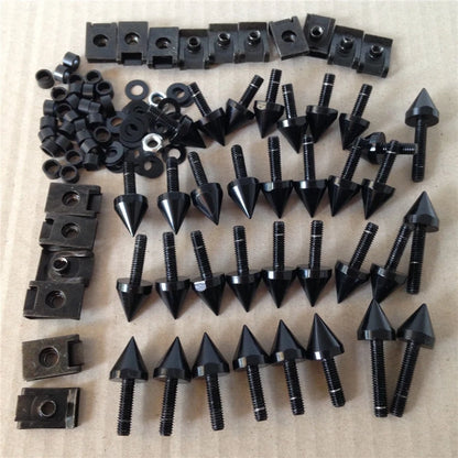 Black Spike Fairing Bolts Kit for Yamaha YZF R1 (2004–2006)
